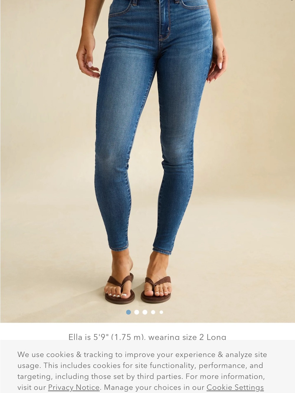 American Eagle Outfitters Women's Medium Blue Skinny Jeans